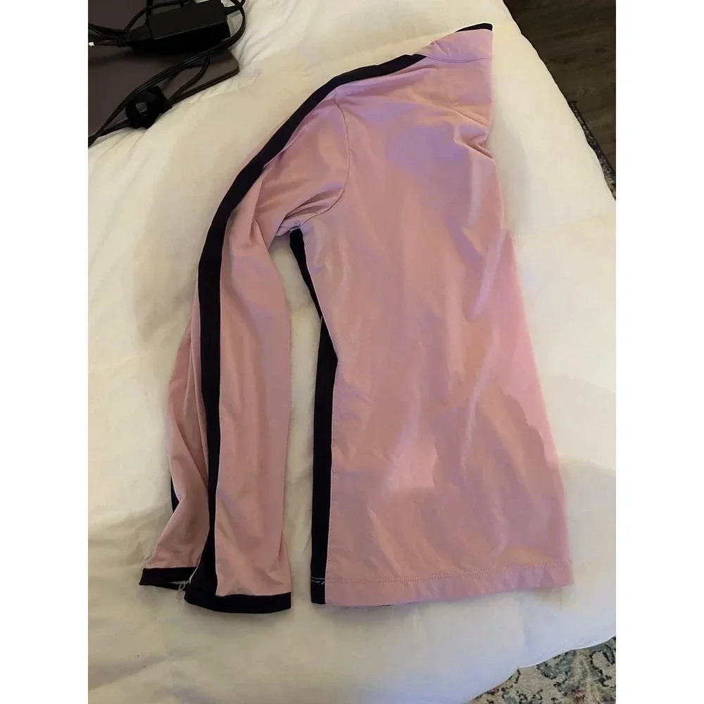 EP Pro Tour Tech Women's Pink Long Sleeve Mock Neck 1/4 Zip Sweatshirt Size L - Picture 4 of 4